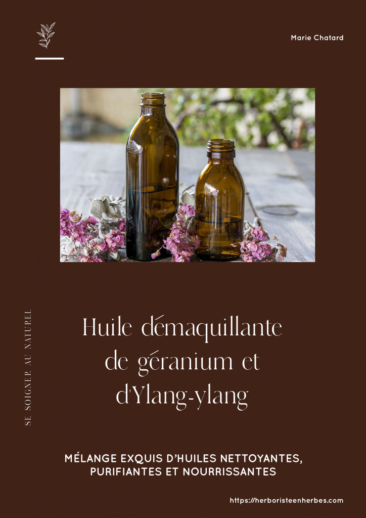 Recette DIY d'huile démaquillante de géranium et d’Ylang-ylang